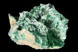 Fluorescent Cerussite Crystals on Malachite - Congo #148473-3